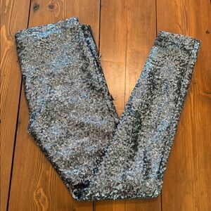 Bardot - Dark Silver Sequin Pants - Size 8/M
